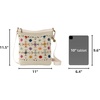 image:imageThe Sak Lucia Crossbody Bag in Crochet Convertible Purse with Adjustable Shoulder StrapNatural Multi Flower