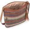 image:imageThe Sak Lucia Crossbody Bag in Crochet Convertible Purse with Adjustable Shoulder StrapSunset Stripe
