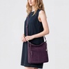 image:imageThe Sak Lucia Leather Crossbody Purse  Premium Leather Womens Handbag for Everyday amp Travel  Cross Body Bag With ZipperAubergine Suede