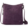 image:imageThe Sak Lucia Leather Crossbody Purse  Premium Leather Womens Handbag for Everyday amp Travel  Cross Body Bag With ZipperAubergine Suede