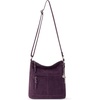 image:imageThe Sak Lucia Leather Crossbody Purse  Premium Leather Womens Handbag for Everyday amp Travel  Cross Body Bag With ZipperAubergine Suede
