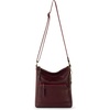 image:imageThe Sak Lucia Leather Crossbody Purse  Premium Leather Womens Handbag for Everyday amp Travel  Cross Body Bag With ZipperBlack Cherry