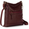 image:imageThe Sak Lucia Leather Crossbody Purse  Premium Leather Womens Handbag for Everyday amp Travel  Cross Body Bag With ZipperBlack Cherry