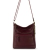 image:imageThe Sak Lucia Leather Crossbody Purse  Premium Leather Womens Handbag for Everyday amp Travel  Cross Body Bag With ZipperBlack Cherry