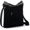 image:imageThe Sak Lucia Leather Crossbody Purse  Premium Leather Womens Handbag for Everyday amp Travel  Cross Body Bag With ZipperBlack Suede Blanket