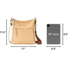image:imageThe Sak Lucia Leather Crossbody Purse  Premium Leather Womens Handbag for Everyday amp Travel  Cross Body Bag With ZipperButtercup