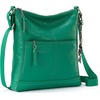 image:imageThe Sak Lucia Leather Crossbody Purse  Premium Leather Womens Handbag for Everyday amp Travel  Cross Body Bag With ZipperClover Stitch