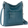 image:imageThe Sak Lucia Leather Crossbody Purse  Premium Leather Womens Handbag for Everyday amp Travel  Cross Body Bag With ZipperDeep Teal