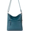 image:imageThe Sak Lucia Leather Crossbody Purse  Premium Leather Womens Handbag for Everyday amp Travel  Cross Body Bag With ZipperDeep Teal