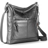 image:imageThe Sak Lucia Leather Crossbody Purse  Premium Leather Womens Handbag for Everyday amp Travel  Cross Body Bag With ZipperGunmetal
