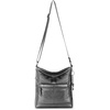 image:imageThe Sak Lucia Leather Crossbody Purse  Premium Leather Womens Handbag for Everyday amp Travel  Cross Body Bag With ZipperGunmetal