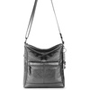 image:imageThe Sak Lucia Leather Crossbody Purse  Premium Leather Womens Handbag for Everyday amp Travel  Cross Body Bag With ZipperGunmetal