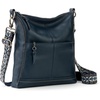 image:imageThe Sak Lucia Leather Crossbody Purse  Premium Leather Womens Handbag for Everyday amp Travel  Cross Body Bag With ZipperIndigo