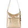 image:imageThe Sak Lucia Leather Crossbody Purse  Premium Leather Womens Handbag for Everyday amp Travel  Cross Body Bag With ZipperLight Gold