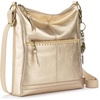 image:imageThe Sak Lucia Leather Crossbody Purse  Premium Leather Womens Handbag for Everyday amp Travel  Cross Body Bag With ZipperLight Gold