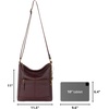 image:imageThe Sak Lucia Leather Crossbody Purse  Premium Leather Womens Handbag for Everyday amp Travel  Cross Body Bag With ZipperMahogany