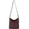 image:imageThe Sak Lucia Leather Crossbody Purse  Premium Leather Womens Handbag for Everyday amp Travel  Cross Body Bag With ZipperMahogany