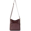 image:imageThe Sak Lucia Leather Crossbody Purse  Premium Leather Womens Handbag for Everyday amp Travel  Cross Body Bag With ZipperMahogany Emboss