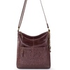 image:imageThe Sak Lucia Leather Crossbody Purse  Premium Leather Womens Handbag for Everyday amp Travel  Cross Body Bag With ZipperMahogany Emboss