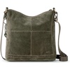 image:imageThe Sak Lucia Leather Crossbody Purse  Premium Leather Womens Handbag for Everyday amp Travel  Cross Body Bag With ZipperMoss Suede