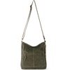 image:imageThe Sak Lucia Leather Crossbody Purse  Premium Leather Womens Handbag for Everyday amp Travel  Cross Body Bag With ZipperMoss Suede