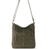 image:imageThe Sak Lucia Leather Crossbody Purse  Premium Leather Womens Handbag for Everyday amp Travel  Cross Body Bag With ZipperMoss Suede