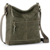image:imageThe Sak Lucia Leather Crossbody Purse  Premium Leather Womens Handbag for Everyday amp Travel  Cross Body Bag With ZipperMoss Suede