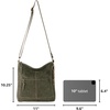image:imageThe Sak Lucia Leather Crossbody Purse  Premium Leather Womens Handbag for Everyday amp Travel  Cross Body Bag With ZipperMoss Suede