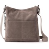 image:imageThe Sak Lucia Leather Crossbody Purse  Premium Leather Womens Handbag for Everyday amp Travel  Cross Body Bag With ZipperMushroom Suede