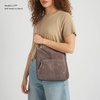 image:imageThe Sak Lucia Leather Crossbody Purse  Premium Leather Womens Handbag for Everyday amp Travel  Cross Body Bag With ZipperMushroom Suede