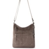 image:imageThe Sak Lucia Leather Crossbody Purse  Premium Leather Womens Handbag for Everyday amp Travel  Cross Body Bag With ZipperMushroom Suede