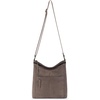 image:imageThe Sak Lucia Leather Crossbody Purse  Premium Leather Womens Handbag for Everyday amp Travel  Cross Body Bag With ZipperMushroom Suede Blanket