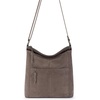 image:imageThe Sak Lucia Leather Crossbody Purse  Premium Leather Womens Handbag for Everyday amp Travel  Cross Body Bag With ZipperMushroom Suede Blanket