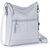 image:imageThe Sak Lucia Leather Crossbody Purse  Premium Leather Womens Handbag for Everyday amp Travel  Cross Body Bag With ZipperPowder Blue Stitch