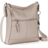 image:imageThe Sak Lucia Leather Crossbody Purse  Premium Leather Womens Handbag for Everyday amp Travel  Cross Body Bag With ZipperSand