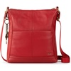 image:imageThe Sak Lucia Leather Crossbody Purse  Premium Leather Womens Handbag for Everyday amp Travel  Cross Body Bag With ZipperScarlet