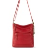 image:imageThe Sak Lucia Leather Crossbody Purse  Premium Leather Womens Handbag for Everyday amp Travel  Cross Body Bag With ZipperScarlet