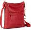 image:imageThe Sak Lucia Leather Crossbody Purse  Premium Leather Womens Handbag for Everyday amp Travel  Cross Body Bag With ZipperScarlet