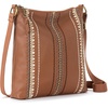 image:imageThe Sak Lucia Leather Crossbody Purse  Premium Leather Womens Handbag for Everyday amp Travel  Cross Body Bag With ZipperTobacco Seminyak