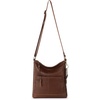 image:imageThe Sak Lucia Leather Crossbody Purse  Premium Leather Womens Handbag for Everyday amp Travel  Cross Body Bag With ZipperWhiskey Stitch