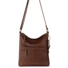 image:imageThe Sak Lucia Leather Crossbody Purse  Premium Leather Womens Handbag for Everyday amp Travel  Cross Body Bag With ZipperWhiskey Stitch