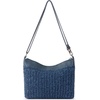 image:imageThe Sak Lumi Convertible Crossbody Purse  Womens Handbag for Everyday amp Travel 3in1 Small Crossbody in Crochet amp LeatherDenim Tonal Straw
