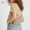 image:imageThe Sak Lumi Convertible Crossbody Purse  Womens Handbag for Everyday amp Travel 3in1 Small Crossbody in Crochet amp LeatherEcru Multi Bead