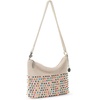 image:imageThe Sak Lumi Convertible Crossbody Purse  Womens Handbag for Everyday amp Travel 3in1 Small Crossbody in Crochet amp LeatherEcru Multi Bead