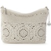 image:imageThe Sak Lumi Convertible Crossbody Purse  Womens Handbag for Everyday amp Travel 3in1 Small Crossbody in Crochet amp LeatherNatural Medallion