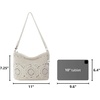image:imageThe Sak Lumi Convertible Crossbody Purse  Womens Handbag for Everyday amp Travel 3in1 Small Crossbody in Crochet amp LeatherNatural Medallion