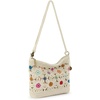 image:imageThe Sak Lumi Convertible Crossbody Purse  Womens Handbag for Everyday amp Travel 3in1 Small Crossbody in Crochet amp LeatherNatural Multi Flowers