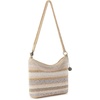 image:imageThe Sak Lumi Convertible Crossbody Purse  Womens Handbag for Everyday amp Travel 3in1 Small Crossbody in Crochet amp LeatherSand Stripe