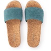 image:imageThe Sak Mendocino Slide Sandal in Crochet Slip On SandalsDry Leaf
