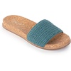 image:imageThe Sak Mendocino Slide Sandal in Crochet Slip On SandalsDry Leaf